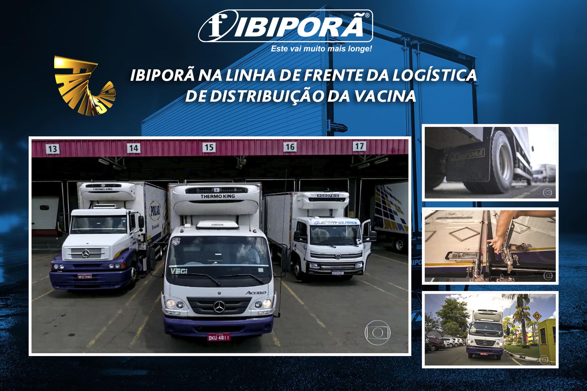 Matéria do Fantástico mostra produtos Ibiporã na linha de frente da logística da vacina